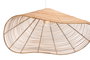 DKD Home Decor Lámpara de Techo de Ratán Marrón Claro 64x64x34 cm