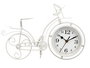 Giftdecor Reloj Forja Bicicleta Blanco 22.5 cm Metal (Set de 4)