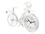 Giftdecor Reloj Forja Bicicleta Blanco 22.5 cm Metal (Set de 4)