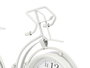 Giftdecor Reloj Forja Bicicleta Blanco 22.5 cm Metal (Set de 4)