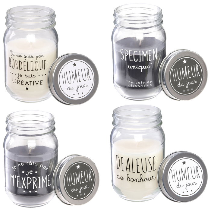 Home Deco Factory Tarro con Vela Perfumada