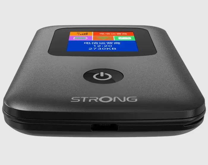 Strong Router WiFi 4G Portátil 150 Mbps Hotspot Móvil, Módem 4GMIFI150CD, Comparte Internet con hasta 10 Dispositivos, Negro, 2100 mAh, USB-C