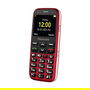 Doro Primo 368 by Doro, Teléfono para Mayores, Barra, Negro Rojo