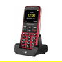 Doro Primo 368 by Doro, Teléfono para Mayores, Barra, Negro Rojo