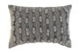 DKD Home Decor Cojín de Algodón con Bordado Gris Claro 50x15x30 cm