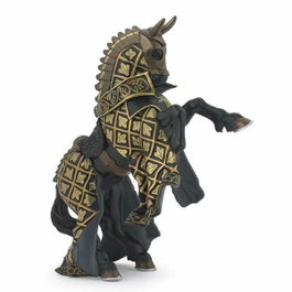 Papo Figura caballo maestro de armas toro negro 15X6X9CM