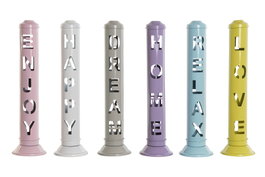 DKD Home Decor Soporte para Incienso Metálico Love Home Relax Multicolor