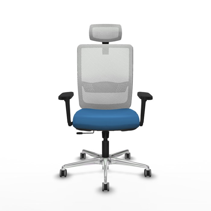 PIQUERAS Y CRESPO Silla de oficina Haches con mecanismo Sincro/Traslack Azul claro y Blanco PIQUERAS Y CRESPO Silla de oficina Haches con mecanismo Sincro/Traslack Azul claro y Blanco