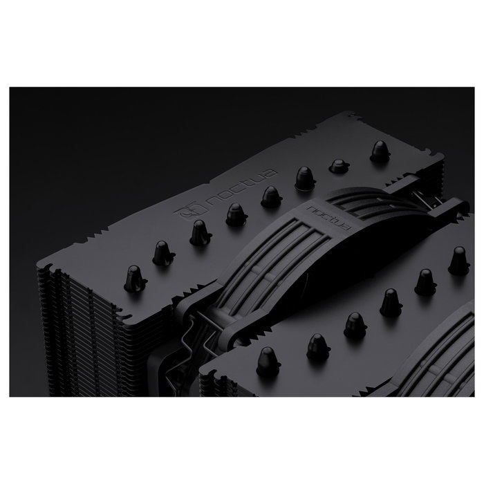 NOCTUA NF-A14x25r G2 PWM chromax.black Ventilador 140 mm Doble Rodamiento SSO2, Flujo de Aire 155.6 m3/h, 2 Unidades, Negro