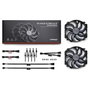 NOCTUA NF-A14x25r G2 PWM chromax.black Ventilador 140 mm Doble Rodamiento SSO2, Flujo de Aire 155.6 m3/h, 2 Unidades, Negro