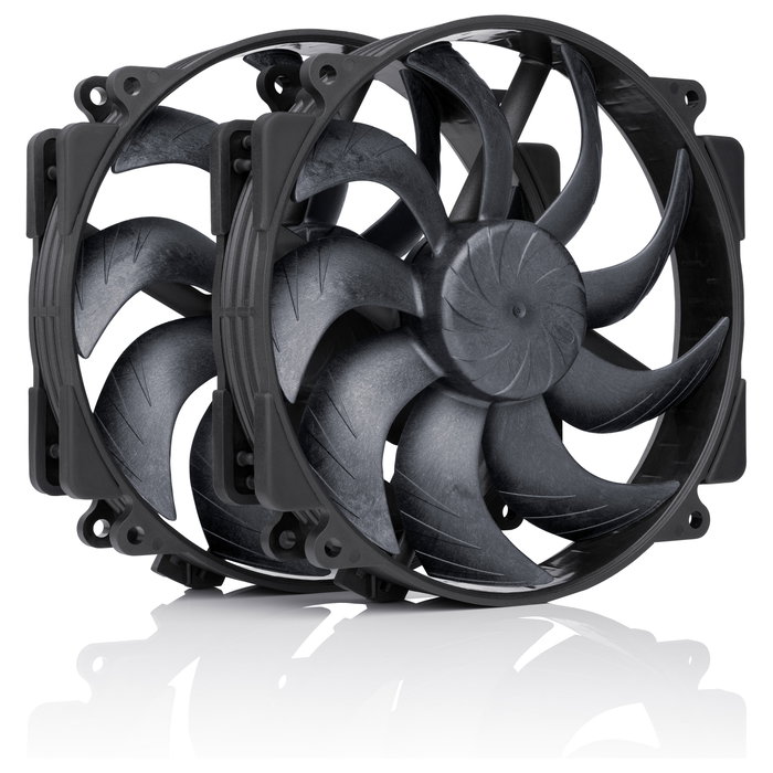 Noctua NF-A14x25r G2 PWM Sx2-PP chromax.black de 140 mm, Negro (Pack de 2) Noctua NF-A14x25r G2 PWM Sx2-PP chromax.black de 140 mm, Negro (Pack de 2)