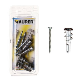 MAURER Taco Zamak Para Cartón-Yeso con Tornillo (5 piezas) inevitablemente diseñado para Pladur