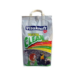 Vitakraft Vegetal Clean Viruta de Papel Reciclado 10lt para Pequeños Mamíferos y Reptiles, Absorbente y Biodegradable