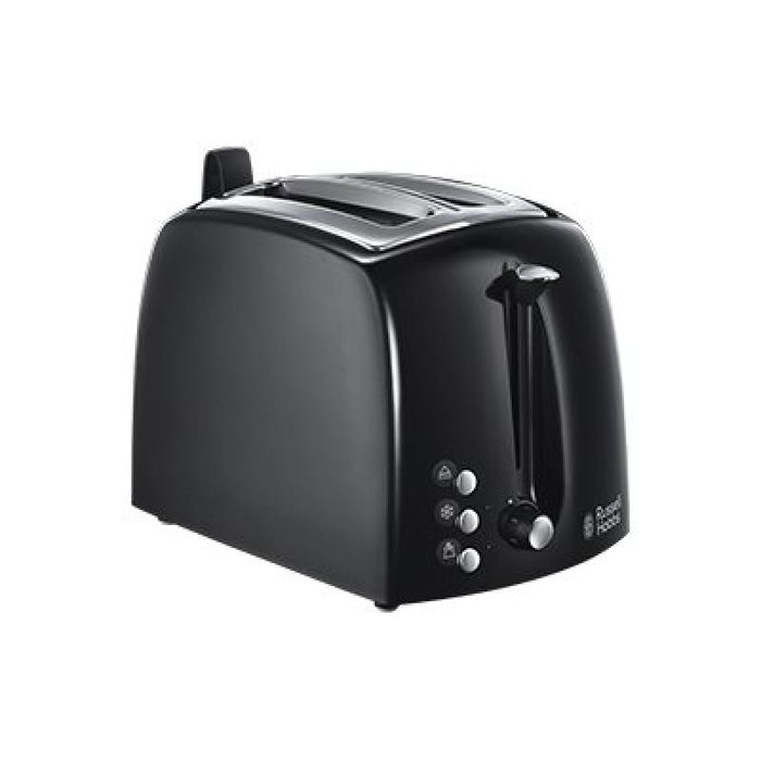 Russell Hobbs Textures Plus 22601-56 Tostadora de 2 Ranuras Anchas Negro
