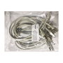 EQUIP Pack de 10 Cables Ethernet Cat6a S/FTP 0,5 m Gris