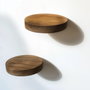 Hanah Home Raf283 Estantes de Pared Decorativos de Madera Maciza (3 Piezas)