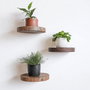 Hanah Home Raf283 Estantes de Pared Decorativos de Madera Maciza (3 Piezas)