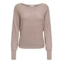 Sudadera sin Capucha Mujer Only Onladaline Life Beige L