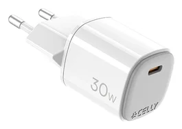 Celly Cargador GaN 30W con 1 puerto USB-C Blanco