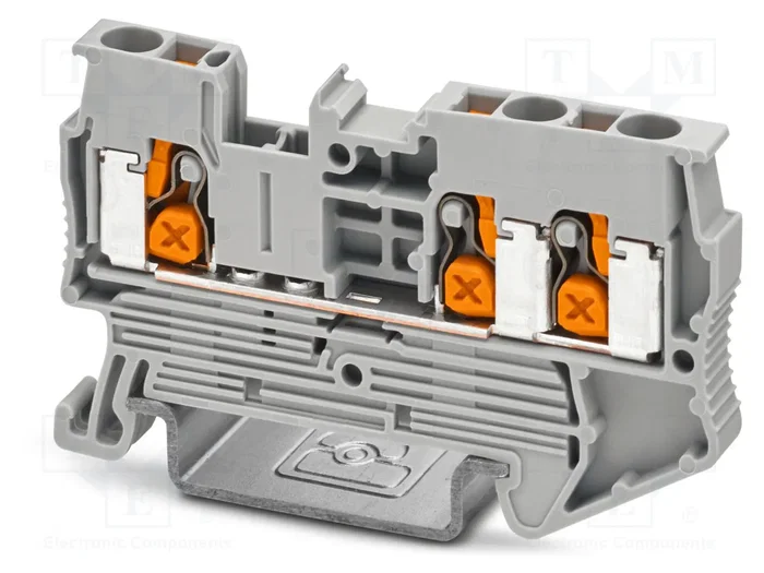 PHOENIX CONTACT XT2.5-TWIN Conector de carril gris PHOENIX CONTACT XT2.5-TWIN Conector de carril gris