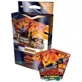 Bandai My Hero Academia Juego de Cartas Coleccionable - Mazo de Inicio Deluxe Series 3 Endeavor - 52 Cartas Listas para Jugar - Incluye Carta Ultra Rara Aleatoria