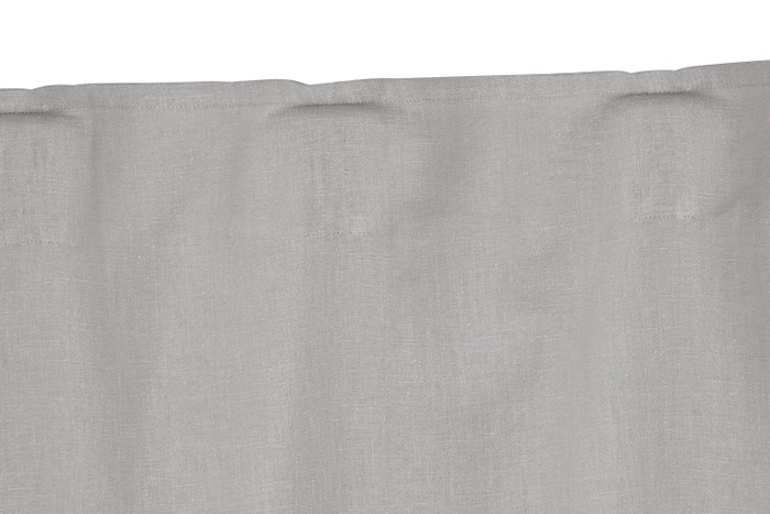DKD Home Decor Cortina Cottage Gris Claro Lino 260 x 140 cm (2 Unidades)