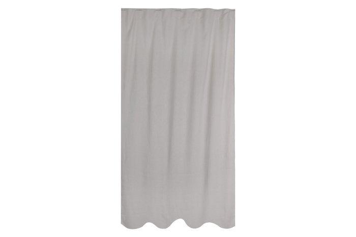 DKD Home Decor Cortina Cottage Gris Claro Lino 260 x 140 cm (2 Unidades)