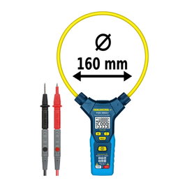 Pancontrol Pinza amperimétrica digital flexible PAN 3000A+ con pantalla LCD retroiluminada y tecnología AC True RMS