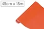 D-c-fix Rollo Adhesivo Decorativo Naranja, Papel Plastificado Autoadhesivo 45 cm x 15 m para Manualidades, Bricolaje y Decoración de Muebles