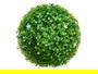 Ibergarden Bola Redonda 22 cm Hojas Verdes Flores Blancas Plástico Verde Blanco (Set de 8)