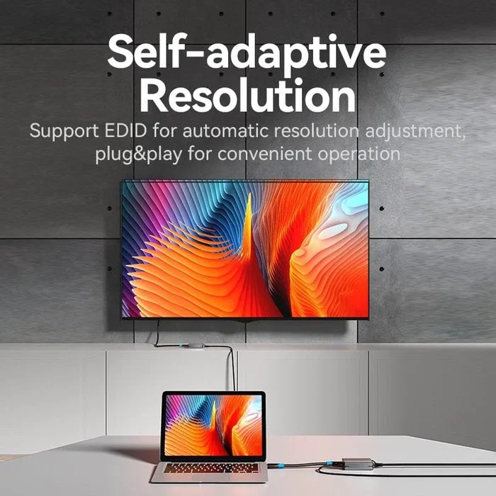 Vention Adaptador Transmisor de Vídeo Alámbrico HDMI a RJ45 AKGH0-EU Gris Vention Adaptador Transmisor de Vídeo Alámbrico HDMI a RJ45 AKGH0-EU Gris