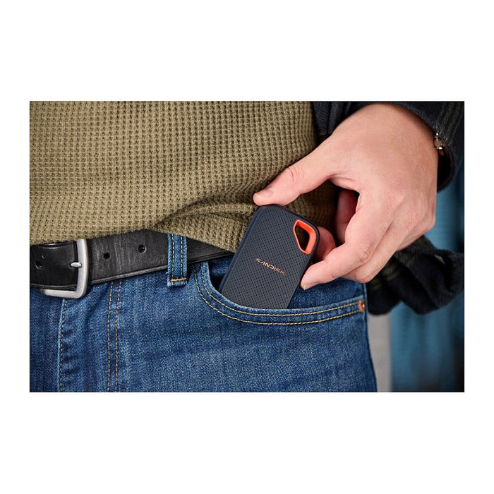 Sandisk Extreme Portable SSD V3 (1 TB) Rojo, Azul, USB 3.2 Gen 2x2 Tipo C, 2000 MB/s, Resistente IP65, Protección contra caídas, polvo y derrames, 5 años garantía