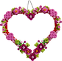 LEGO Corazón Decorativo - Set de Construcción Creativo con Flores, Hojas y Corazones para Decoración Mural - 2 Diseños Personalizables - Regalo Original - A partir de 9 años