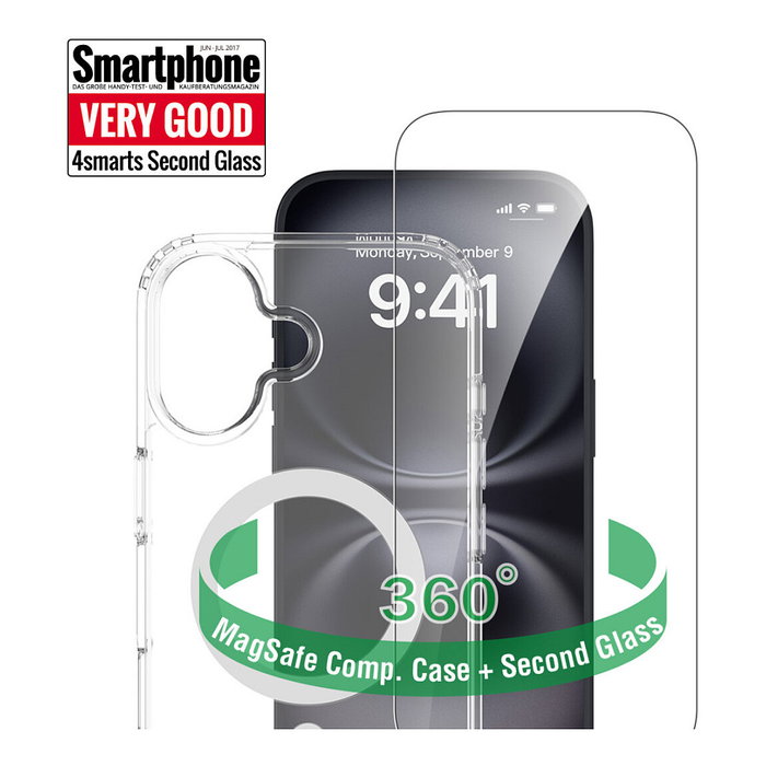 4smarts Set de Protección Premium 360 para Apple iPhone 17 Transparente