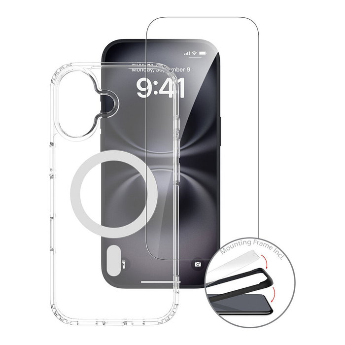 4smarts 360 Premium Protection Set para Apple iPhone 17, Transparente 4smarts 360 Premium Protection Set para Apple iPhone 17, Transparente