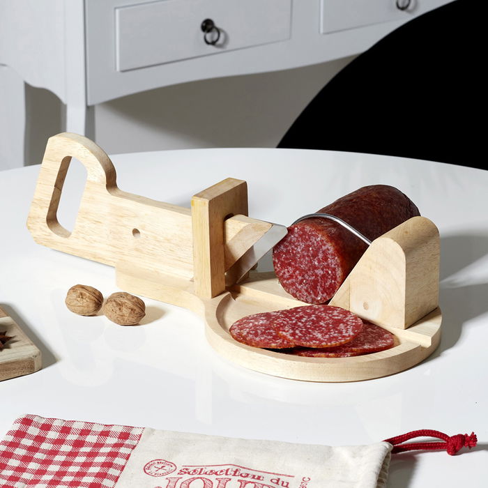 Cook Concept Cortador Embutido Redondo Colección Bistrot para Aperitivos de Madera