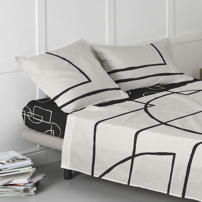 Sábana Bajera HappyFriday BLANC Multicolor Cama de 180 28 x 2 x 38 cm 180 x 200 x 32 cm