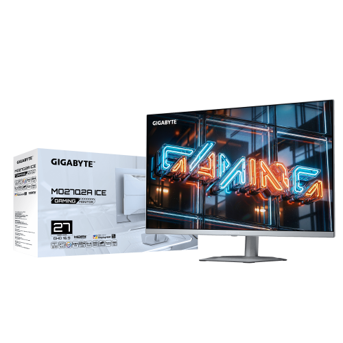 Gigabyte MO27Q2A ICE Monitor Gaming QD-OLED 27 pulg QHD 280Hz Blanco Gigabyte MO27Q2A ICE Monitor Gaming QD-OLED 27 pulg QHD 280Hz Blanco