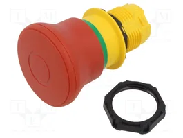 LOVATO ELECTRIC Interruptor de Emergencia Platinum Rojo 22mm