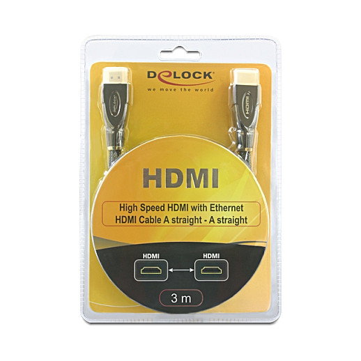 DeLOCK Cable HDMI AM/AM 3m Negro