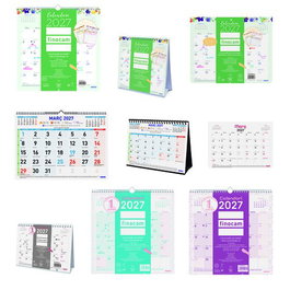 FINOCAM Calendario Mensual Trendy 2027 Assortiment de 35