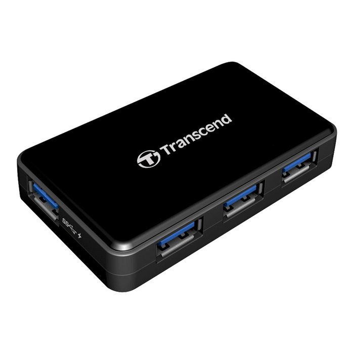Transcend HUB3 USB 3.2 Gen 1 de 4 Puertos con Carga Rápida