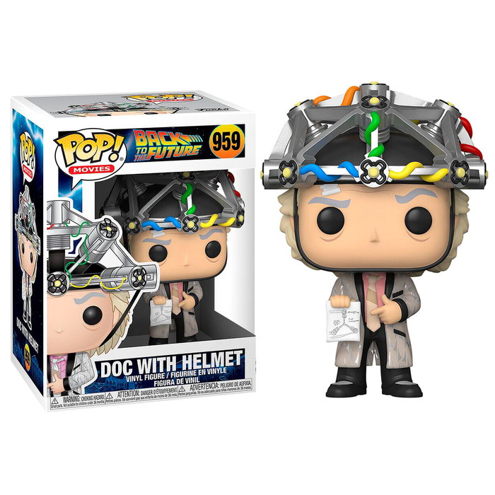 Funko Regreso al Futuro POP! Vinyl Doc con Casco 9 cm
