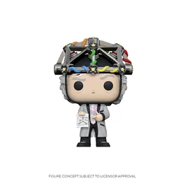 Funko Regreso al Futuro POP! Vinyl Figura Doc w/Helmet 9 cm