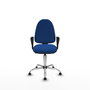 PIQUERAS Y CRESPO Silla de oficina Aýna Azul con mecanismo Asincro