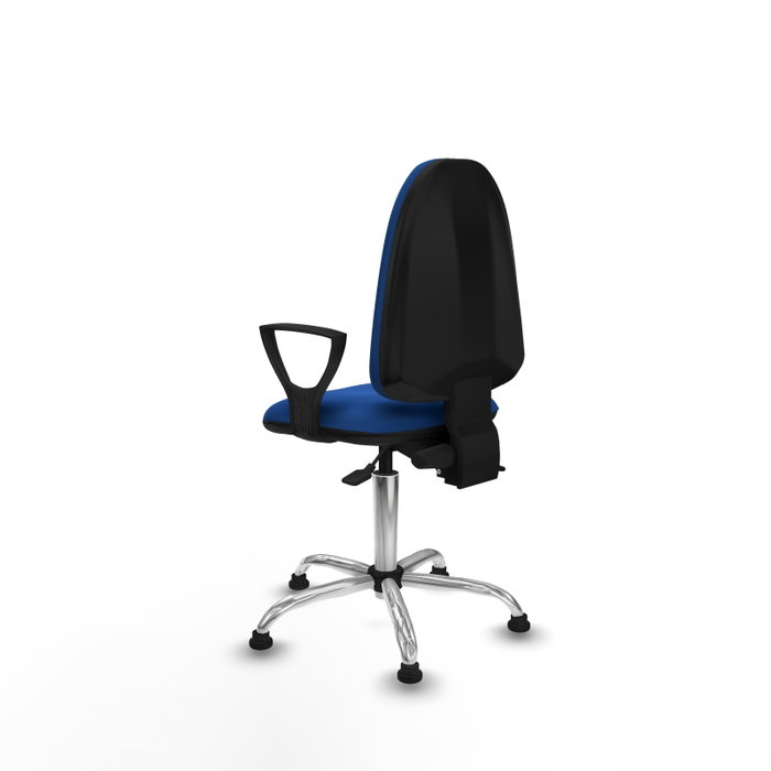 PIQUERAS Y CRESPO Silla de oficina Aýna Azul con mecanismo Asincro