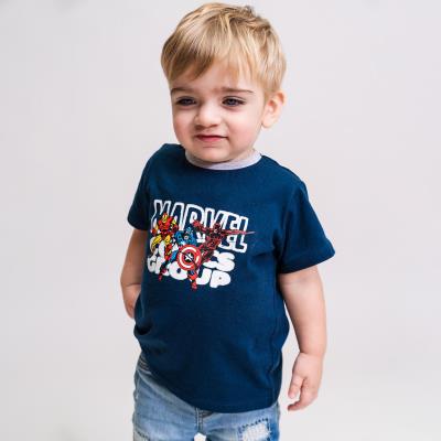Camiseta Corta Pack X2 Marvel Gris 36 Meses