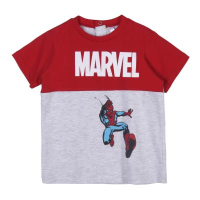 Camiseta Corta Pack X2 Marvel Gris 36 Meses