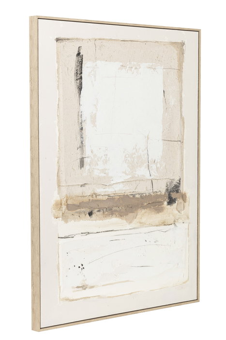 DKD Home Decor Cuadro Lienzo Abstracto Beige Pack de 2