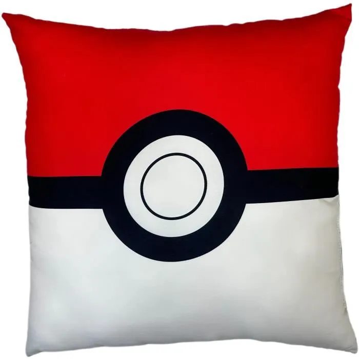 Pokemon Cojín Doble Cara Cuadrado Pikachu y Starter 1G II AAAXE71991 Microfibra 40 x 40 cm